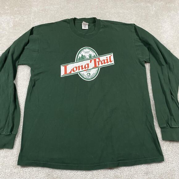 VTG Long Trail Ale Shirt Mens XL Vermont Beer Hiking Take A Hike \ Outdoor - Picture 1 of 8